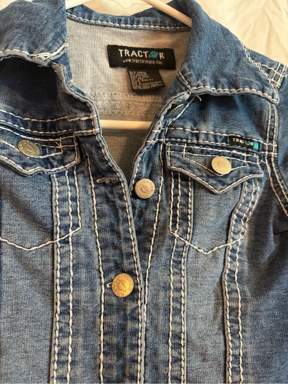 Tractr Girls Blue Denim Jacket